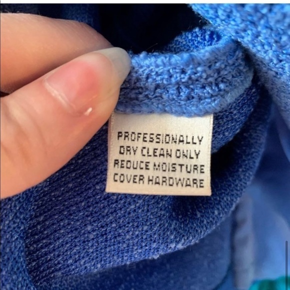 St John Collection Santana Knit Periwinkle Blue Blazer - Picture 7 of 7